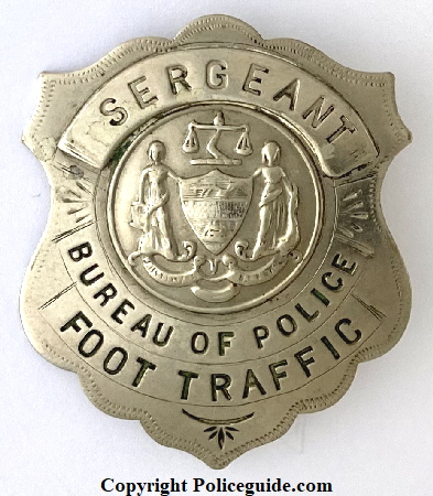 Philadelphia Bureau of Police Sergeant Foot Patrol.