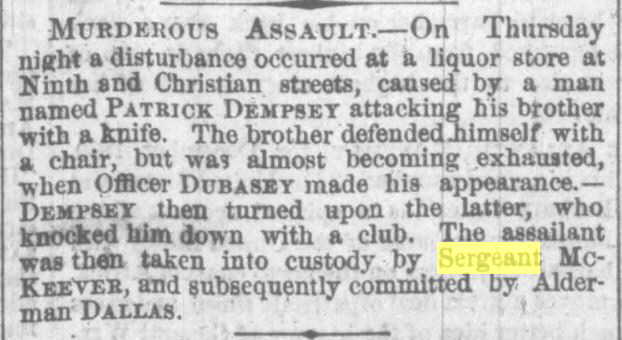 Philadelphia Inquirer November 24, 1860