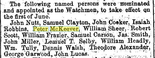 The Sun May 18, 1852 Watchmen