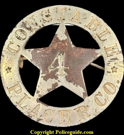 Constable Placer Co. 4 used in Dutch Flat (Gold Run).