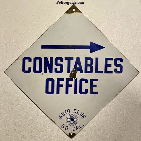 Constables Office Porcelain Sign450