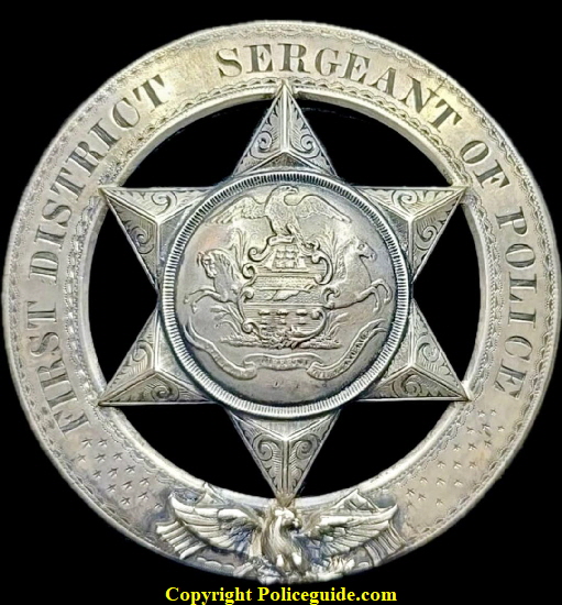 McKeever First District Sergeant badge