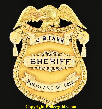 Sheriff Farr 14k Presentation shield 