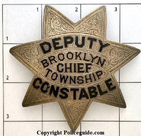 Sterling silver presentation badge circa 1908.