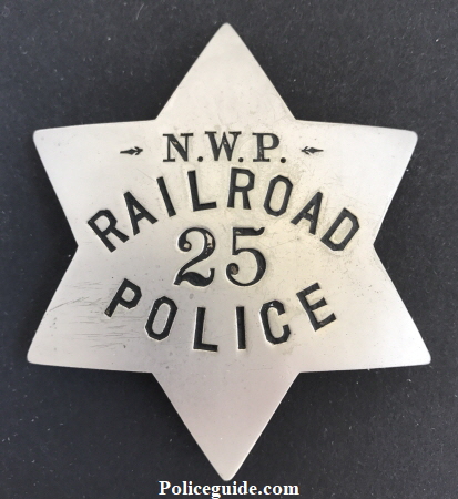 N.W.P. Railroad Police 25 Police.