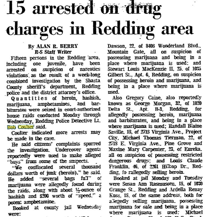 Redding Record Searchlight December 16, 1971