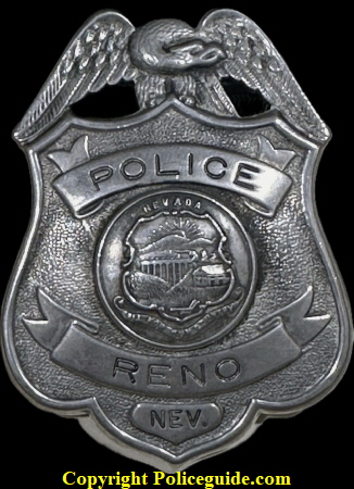 Reno NEV Police shield. Reno NEV Police shield.