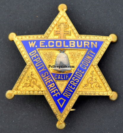 W. E. Colburn was appointed Deputy Sheriff of Riverside Co. in 1931.�