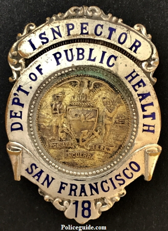 Badge was issued to his wife Edna McInerney.