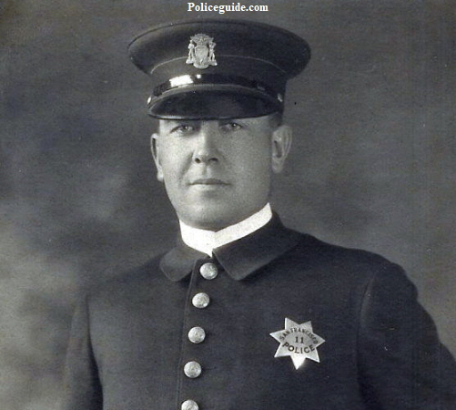 This image shows newly appointed Officer Geo. P. Wafer in 1923.  Courtesy of Patty Davis.