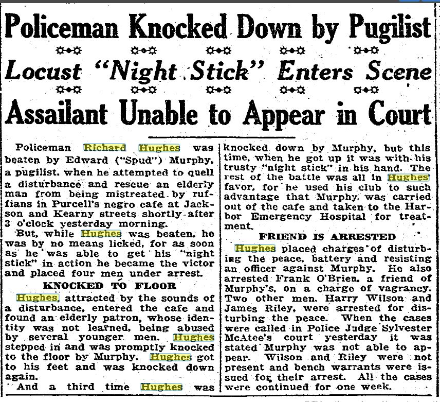 San Francisco Chronicle September 23, 1920