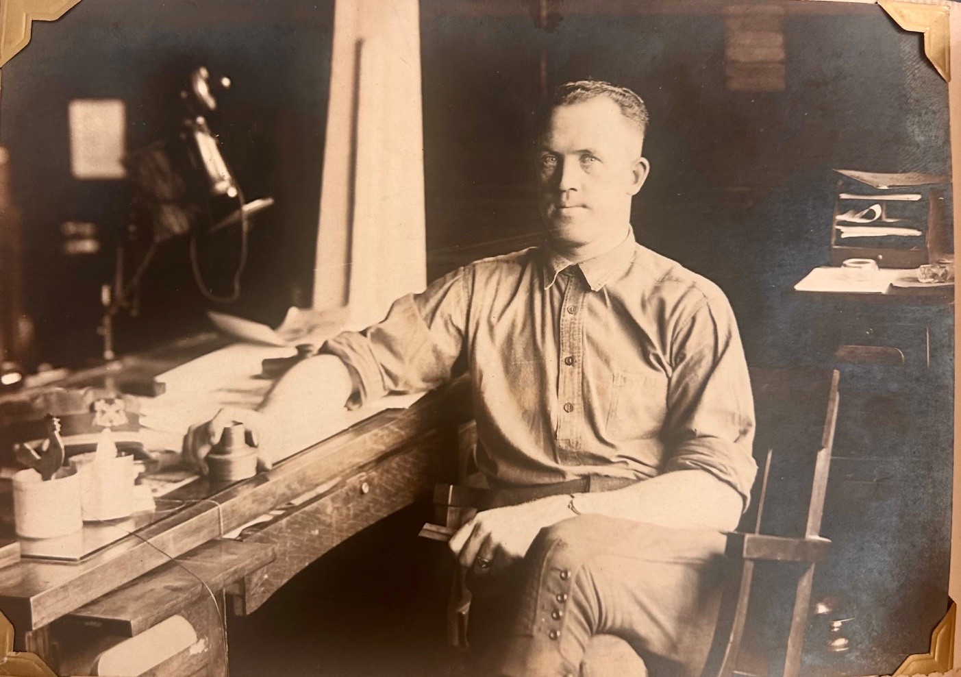 Naval Air Force pilot Wm. P. Sullivan who piloted planes and blimps during WWI