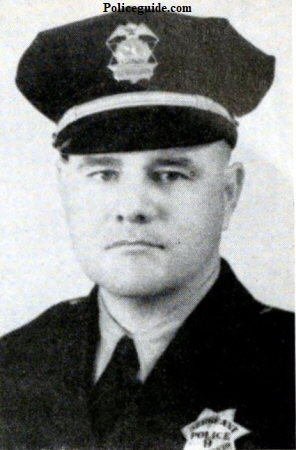 Sacramento Sergeant of Police Patrick Bennett wearing badge number 9, Circa 1940.