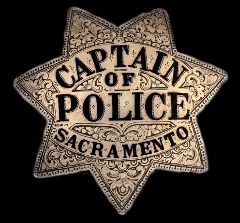 Sacramento Police Captain badge made by Ed Jones Oakland.  