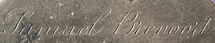 Samuel Brevoort inscription.