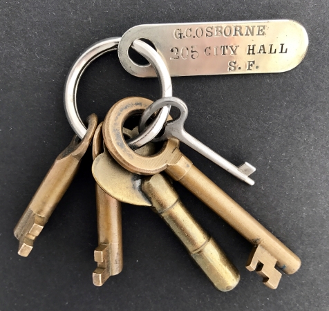 Gordon C. Osborne's set of keys for police and fire call boxes.