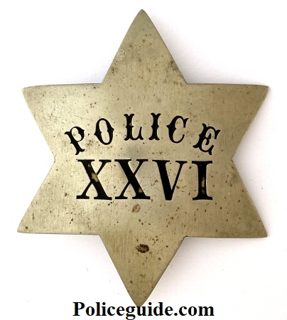Generic Police XXVI used by the San Francisco Park Police,  made by Klinkner & Co. Sansome St. S. F.