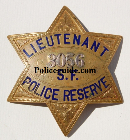 San Francisco Police Reserve Lieutenant #3056