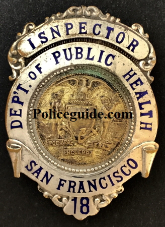 Badge was issued to his wife Edna McInerney.