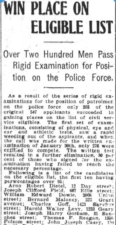 San Francisco Chronicle April 6, 1904 Eligible