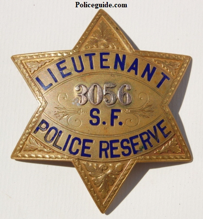 San Francisco Police Reserve Lieutenant #3056