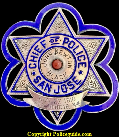 In 1916 Black who was then a Captain was promoted to Chief of Police, a position he held until his retirement in 1944.