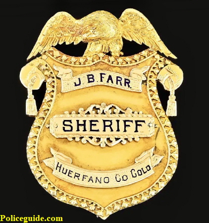 Sheriff Farr 14k Presentation shield 