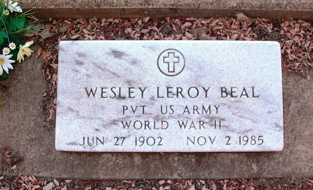 Roy Beal grave marker