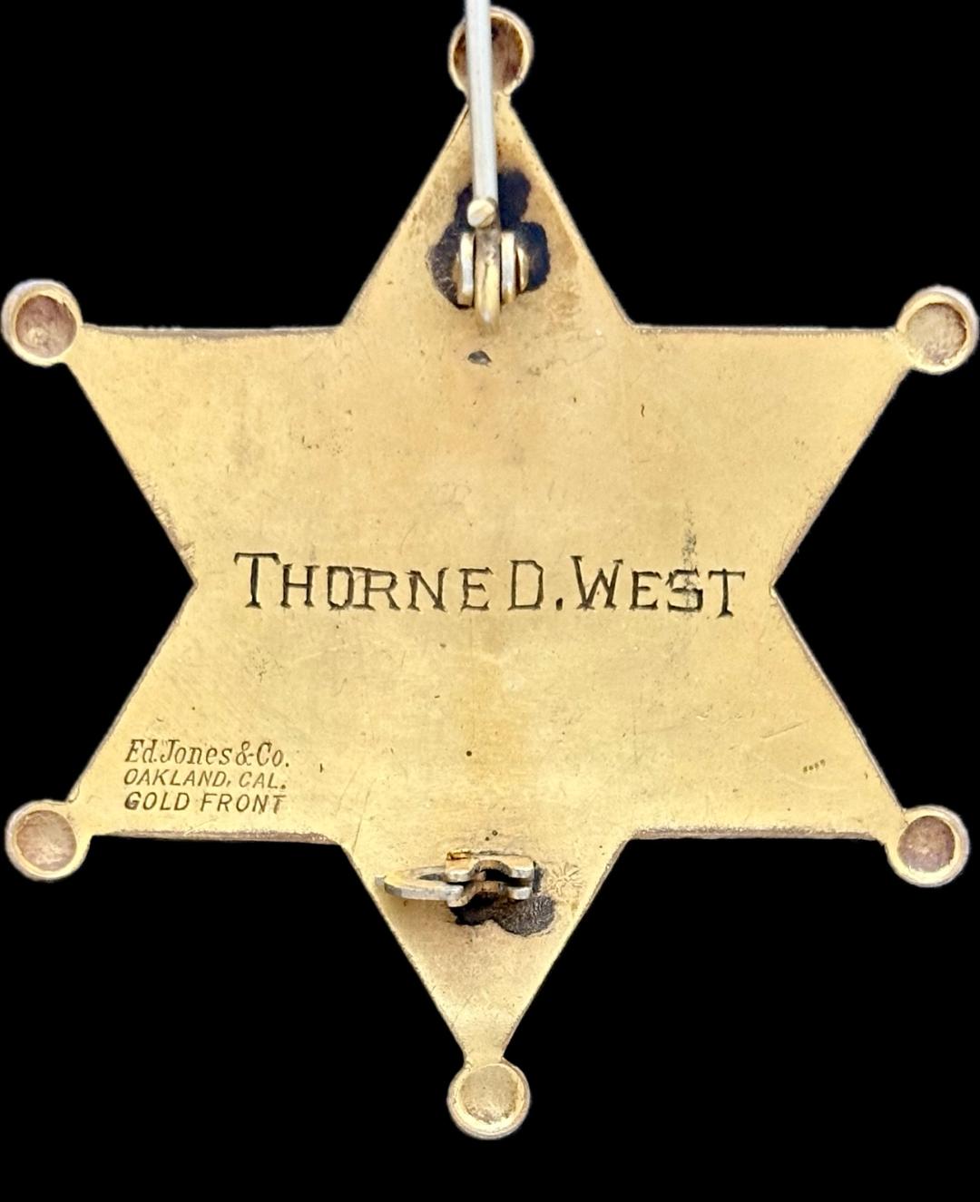 Siskiyou Co. DS badge Thorne West bk