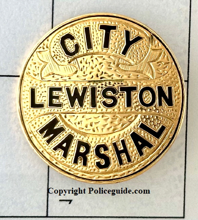 City Marshal Lewiston, Maine 14k gold.