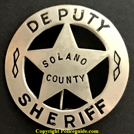 Solano County Deputy Sheriff circle and cut out star made by Ed Jones Oakland. Solano County Deputy Sheriff circle and cut out star made by Ed Jones Oakland.