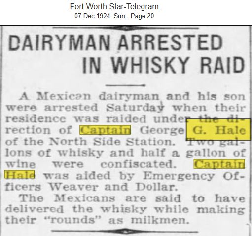 Fort Worth Star Teelegram December 7, 1924