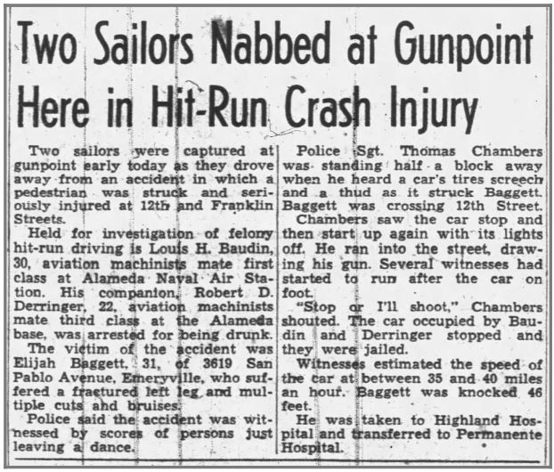 Oakland Tribune July 2, 1949 Sailors