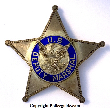 U. S. Deputy Marshal sterling badge from Hawaii, circa 1902.  Hallmarked:  Made in Honolulu HC sterling.