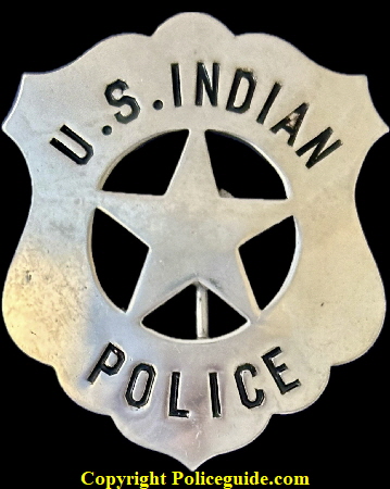 U.S. Indian Police, sheld cut out star.