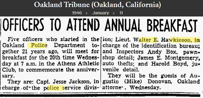 Oakland Tribune January 11, 1946