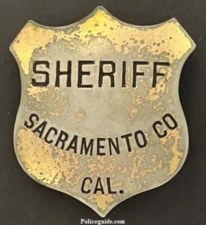 Sheriff, Sacramento County, hallmarked Will & Finck 