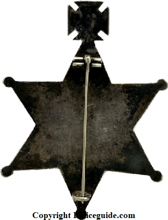 Back of St Josaphats Church Police A D - 1896 made of sterling silver